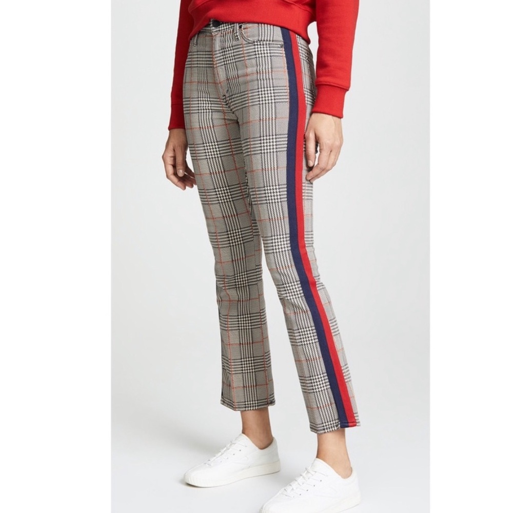 Mother Jeans Insider Plaid Ankle Pants New 25 - Picture 2 of 7